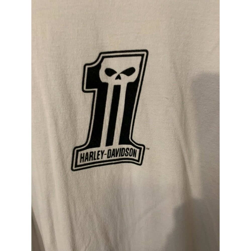 Harley Davidson Men’s Sz XL No 1 Skull‎ t shirt Harley Skull #1 Rare Vtg